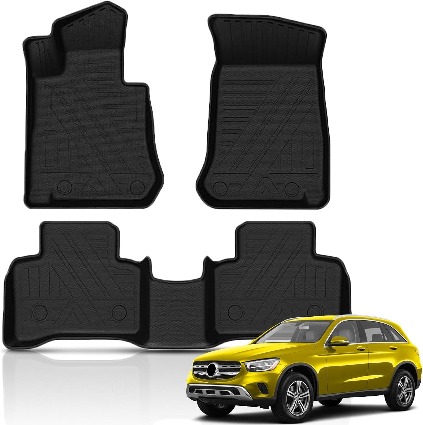 Alfombrillas Mercedes GLC 300/350e/43 AMG 16-22 TPE