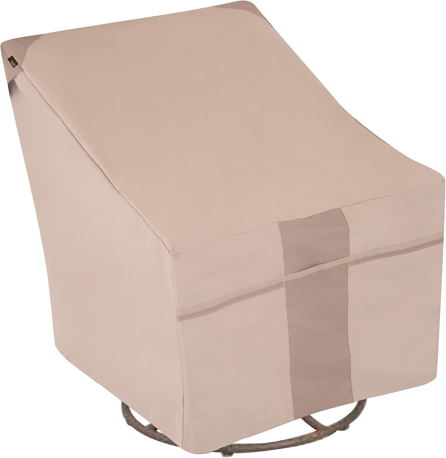 Funda silla giratoria patio tela resistente 37.5x39.25pulg