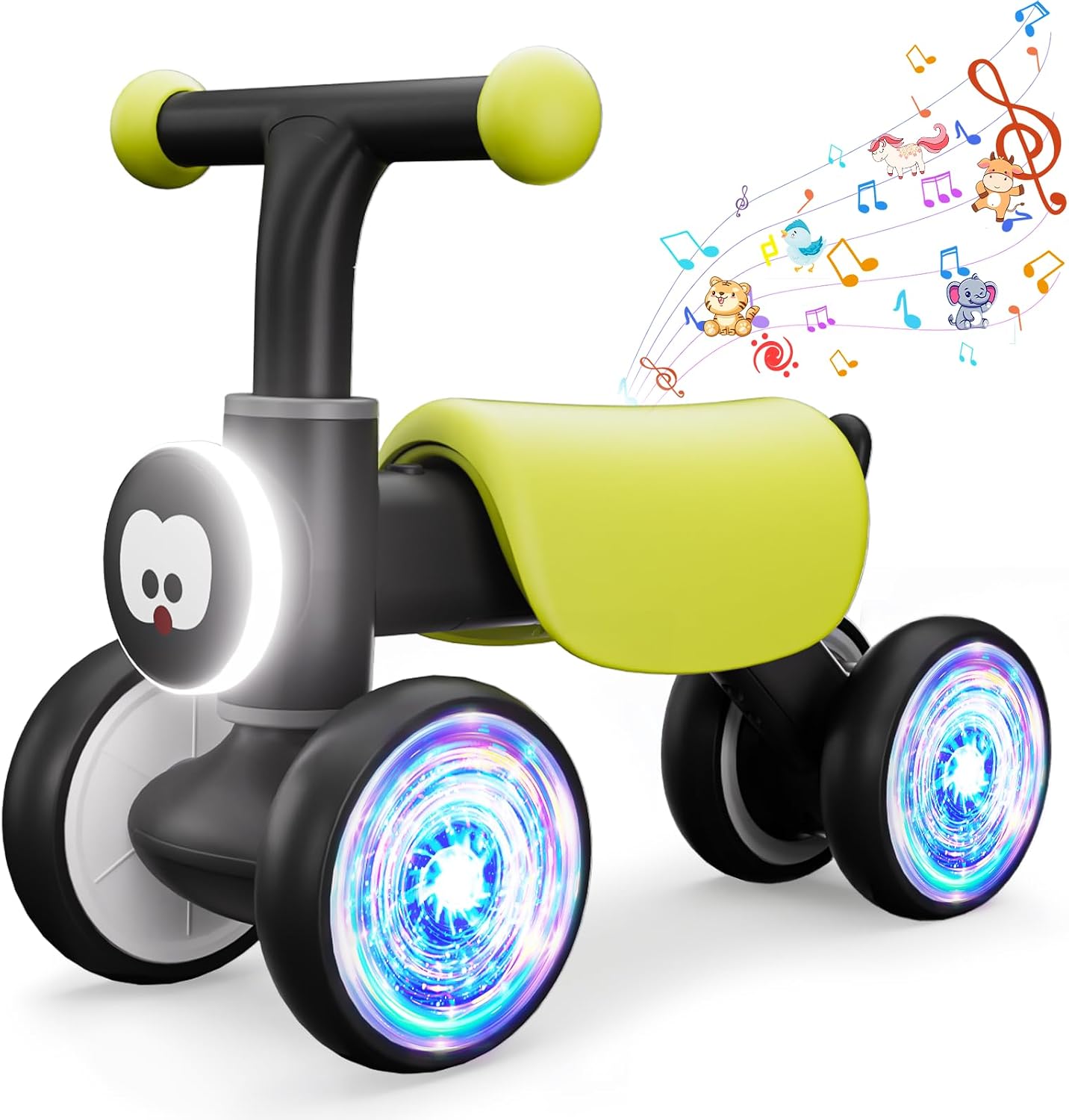 Bicicleta equilibrio bebé 12-24 meses ruedas coloridas