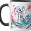 Taza Cerámica Artemis Astronauta Negro/Blanco