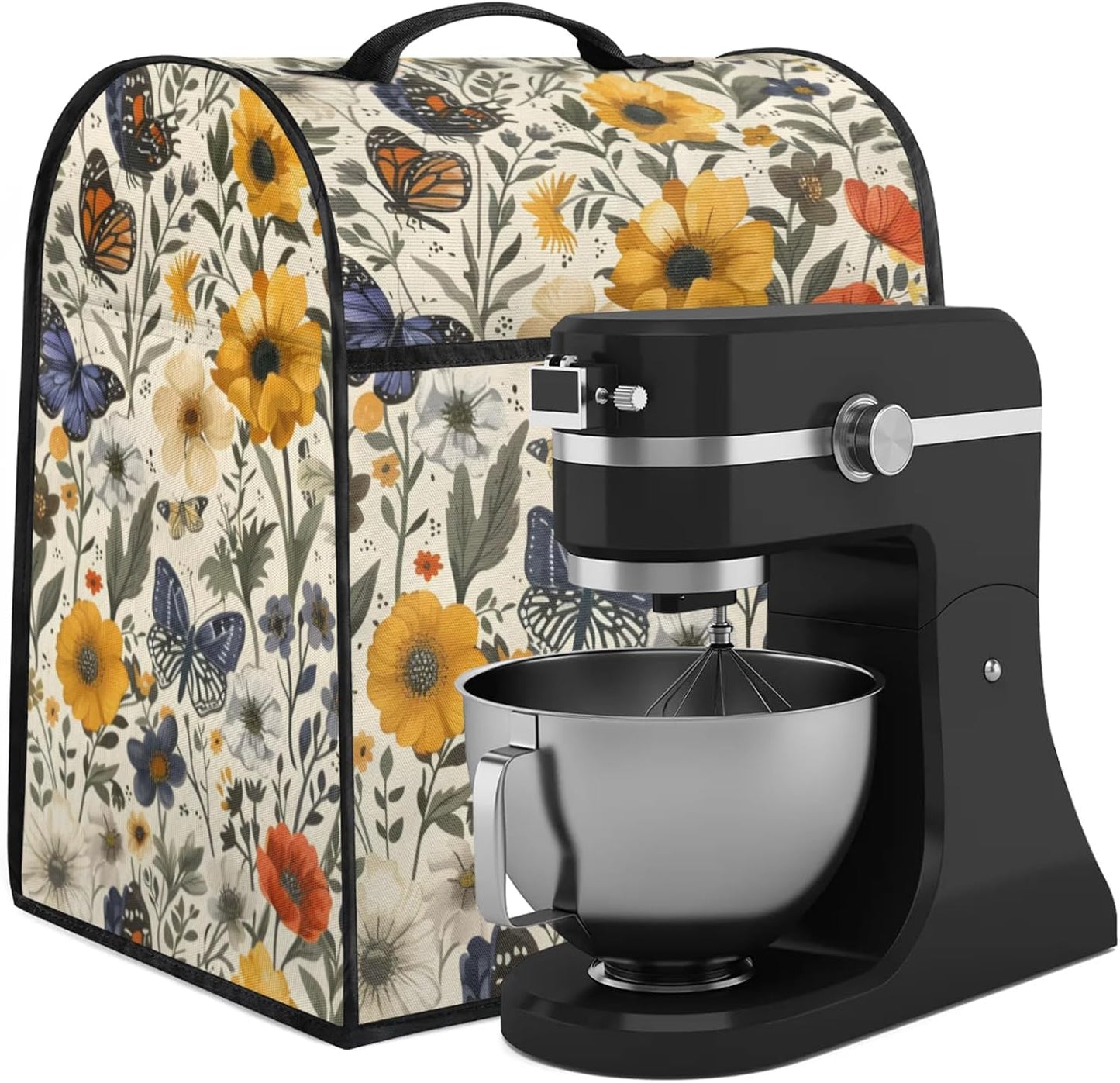 Funda batidora encimera cocina 6-8qt con asa y bolsillo