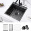 Fregadero barra negro 18" acero inox T304