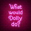 Letrero neón What Would Dolly Do 9.8x15.7" USB