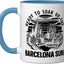 Taza Cerámica Barcelona Skyline Azul/Blanco