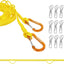 Tendedero portátil resistente al viento 12.5" amarillo