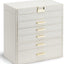 Caja organizadora joyas 6 capas para collar anillo reloj