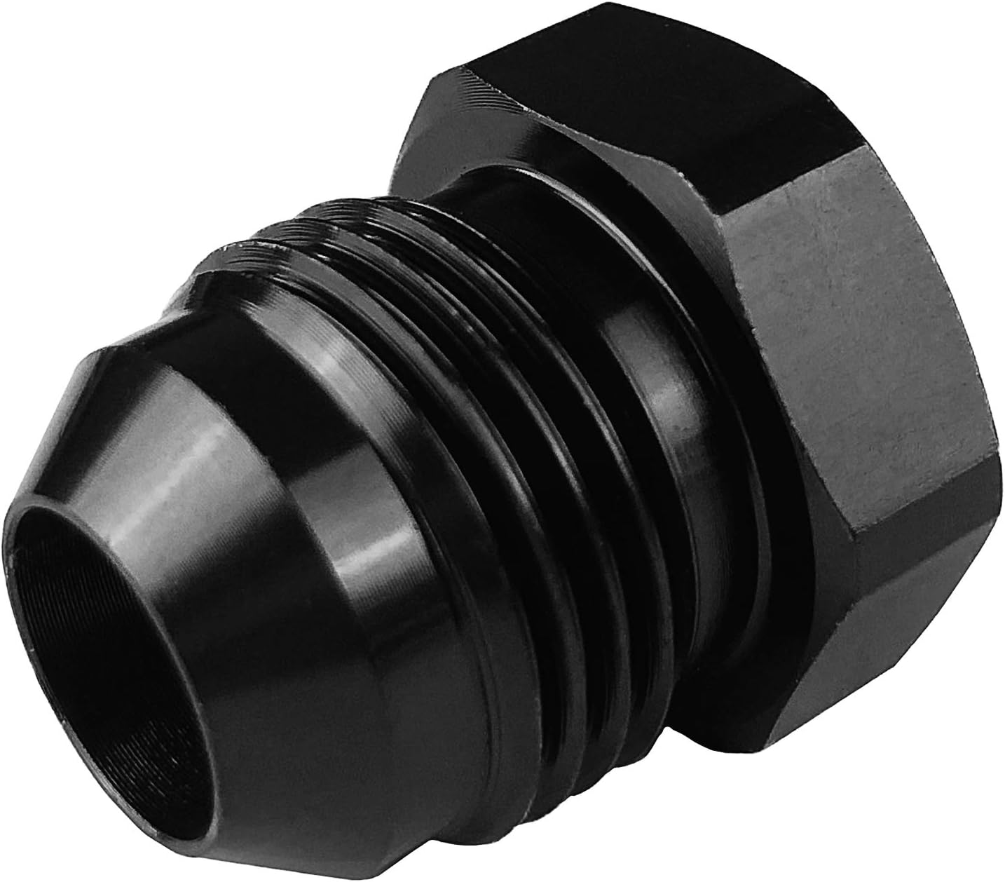 Adaptador rosca 10AN cabeza hexagonal aluminio anodizado