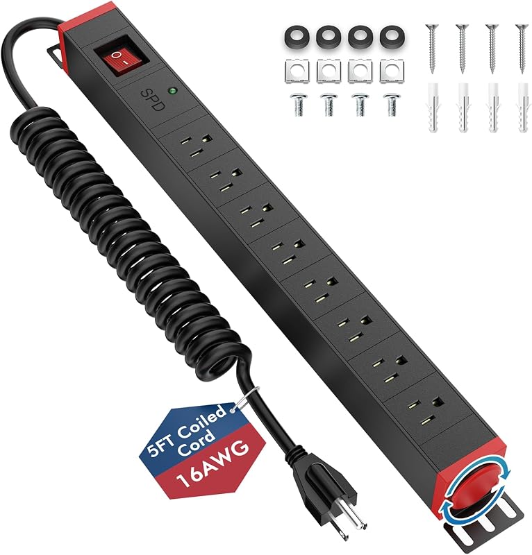 Regleta alimentación rack 8 tomas SPD 1200J 15A