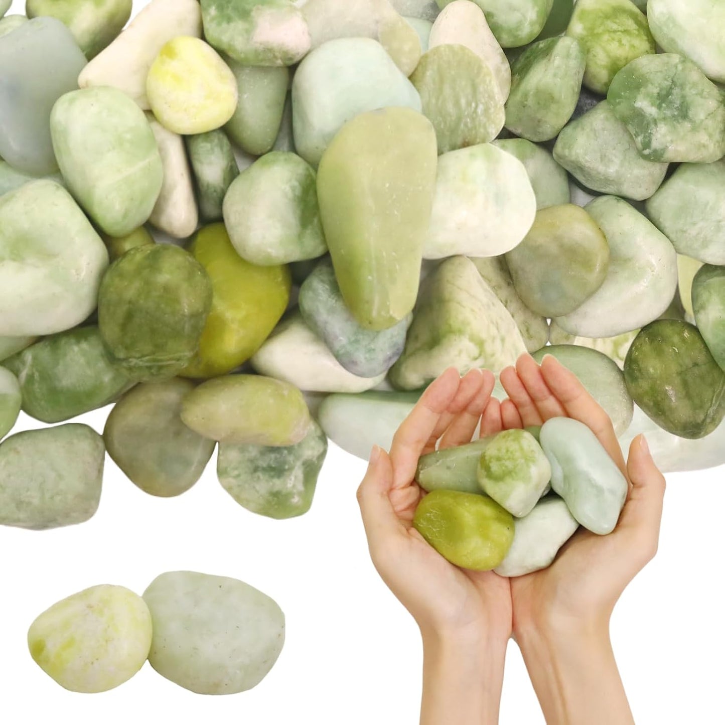 Rocas de jade pulidas para paisajismo y acuario