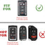 Funda llavero 5 botones Jeep Grand Cherokee 2uds negro