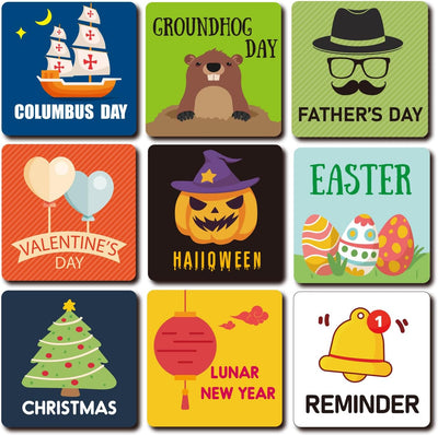 42 imanes navideños para calendario magnético y pizarra blanca