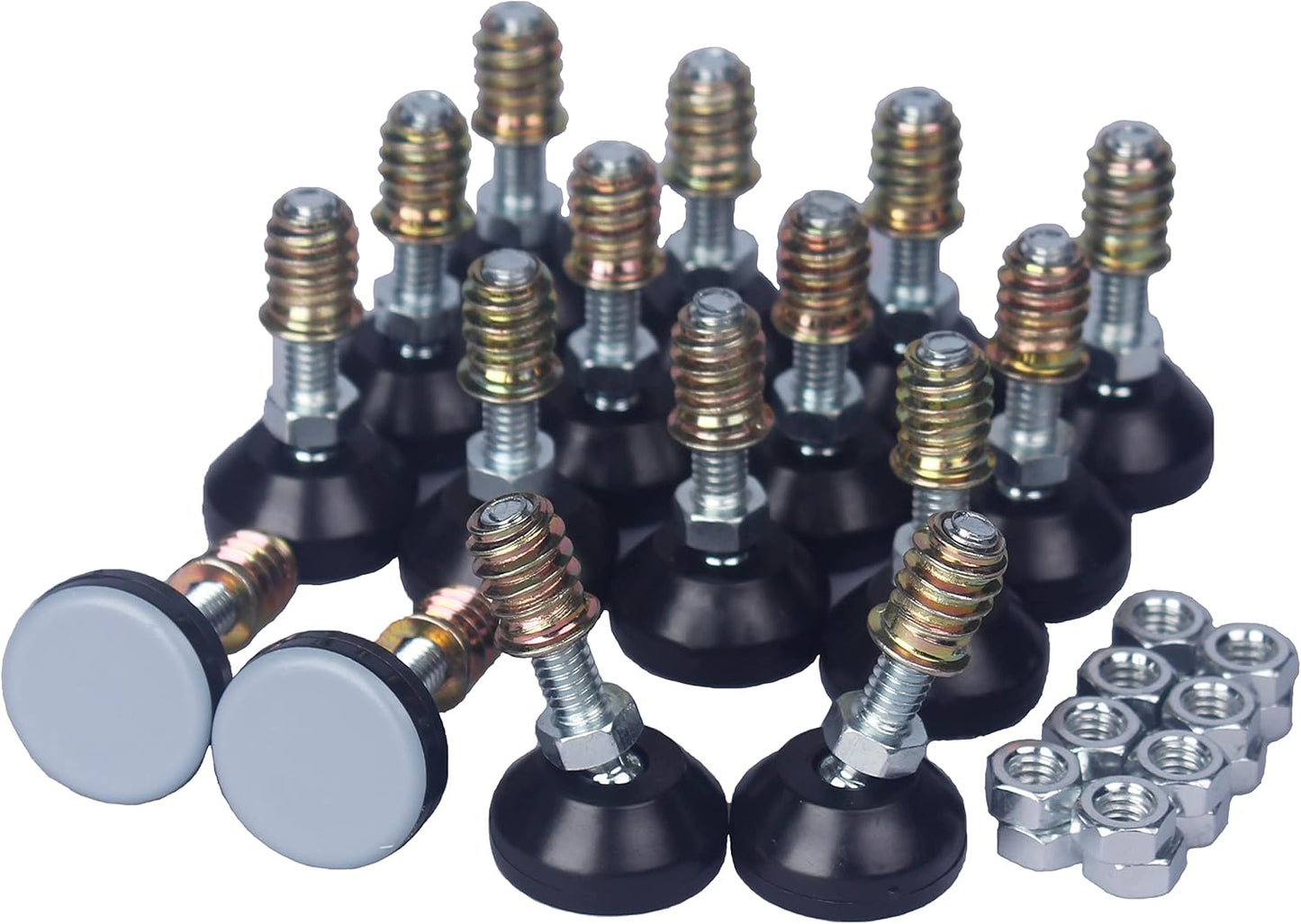 Nivelador muebles patas giratorias PTFE vástago 1/4-20