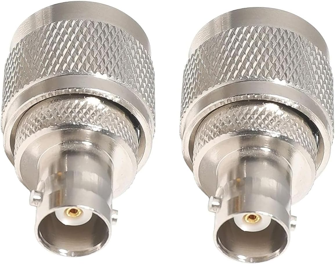 2 Pzas Adaptador BNC Hembra a UHF Macho PL259