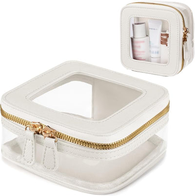 Bolsas cosméticos transparentes con asa para viaje TSA