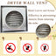 Cubierta ventilación secadora 6pulg acero inox 304 rejilla metal