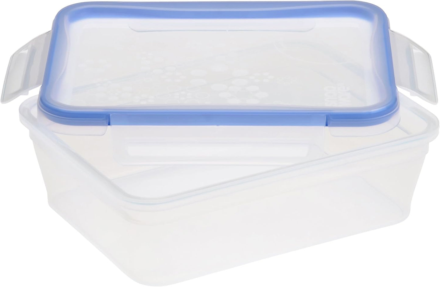 Set Recipientes Plástico Rectángulo Transparente