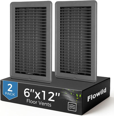 Registro piso 6x12 acero resistente 2 pack