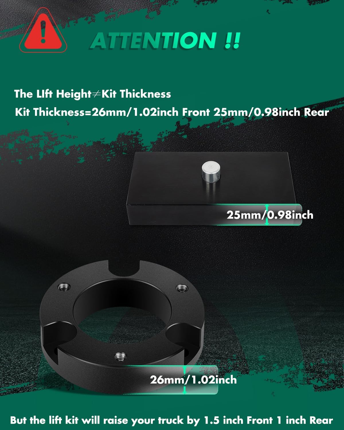 Kit nivelación Toyota Tacoma 05-23 2" delanteras 1" traseras