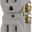 Receptáculo dúplex 15A 125V color gris