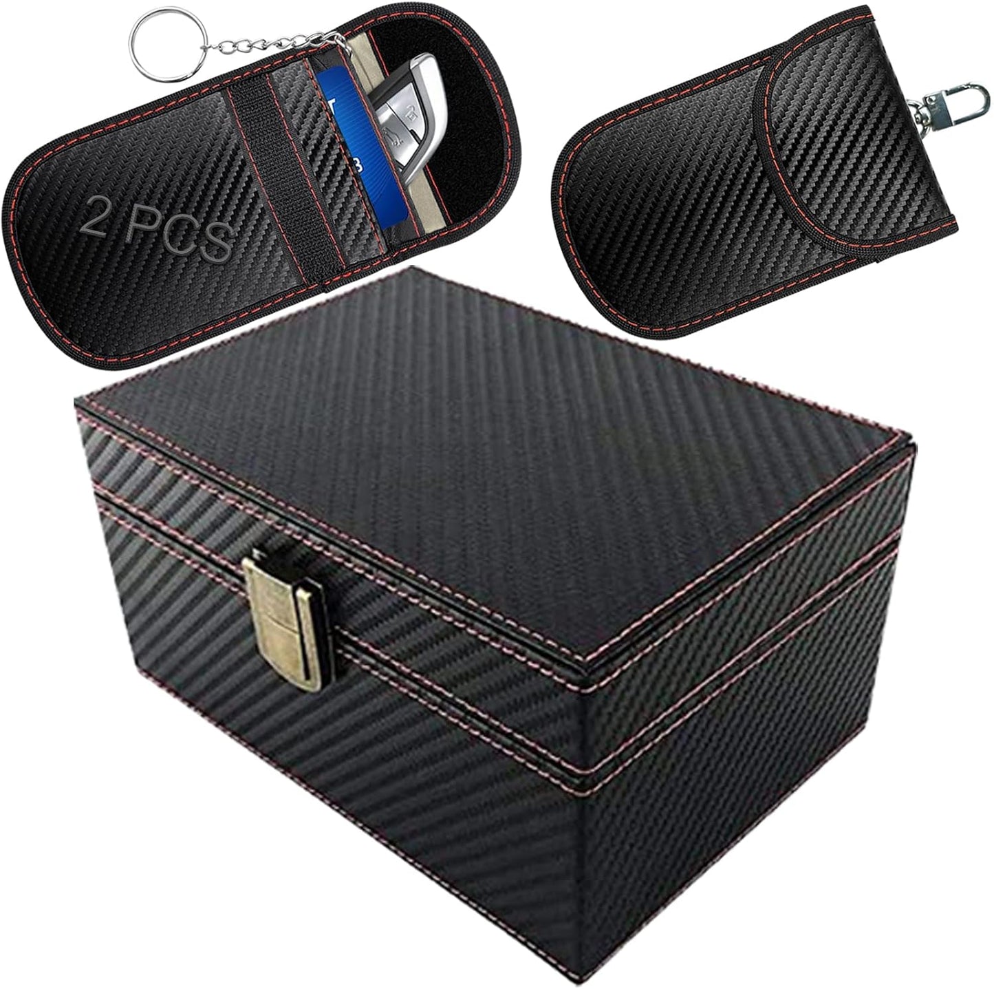 Caja Faraday para llaves coche bloqueo señal tamaño pequeño