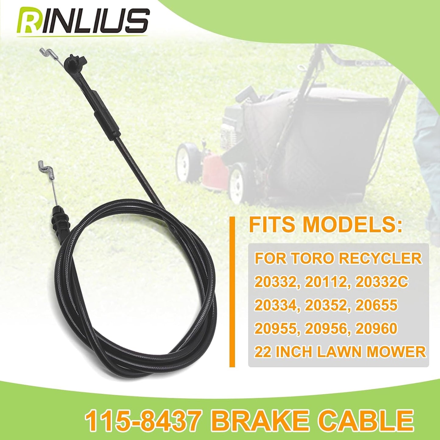 Cable freno cortacésped Toro Recycler 22"C 115-8437