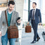 Bolso Mensajero Cuero para Hombre Trabajo