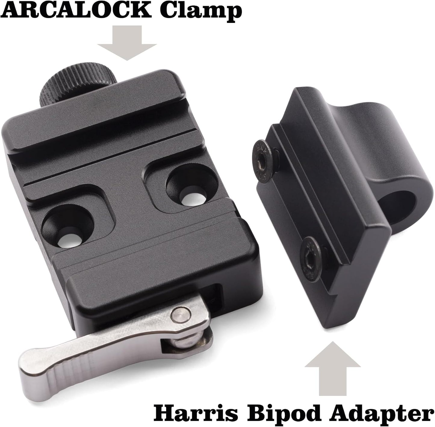 Abrazadera bloqueo arca con adaptador bípode Harris