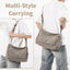 Bolso lona bandolera vintage con bolsillos