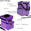Cubo basura plegable coche 2.3gal púrpura