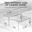 2 Pzas Elevadores Acrílico Transparente para Gabinete Cocina