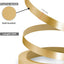 Bandas aluminio cepillado 7/8pulg x50ft dorado para muebles