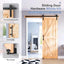Kit herrajes manija riel puerta corrediza 4ft polea J