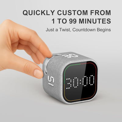 Temporizador Pomodoro Silencioso con Vibración y Alerta Ajustable