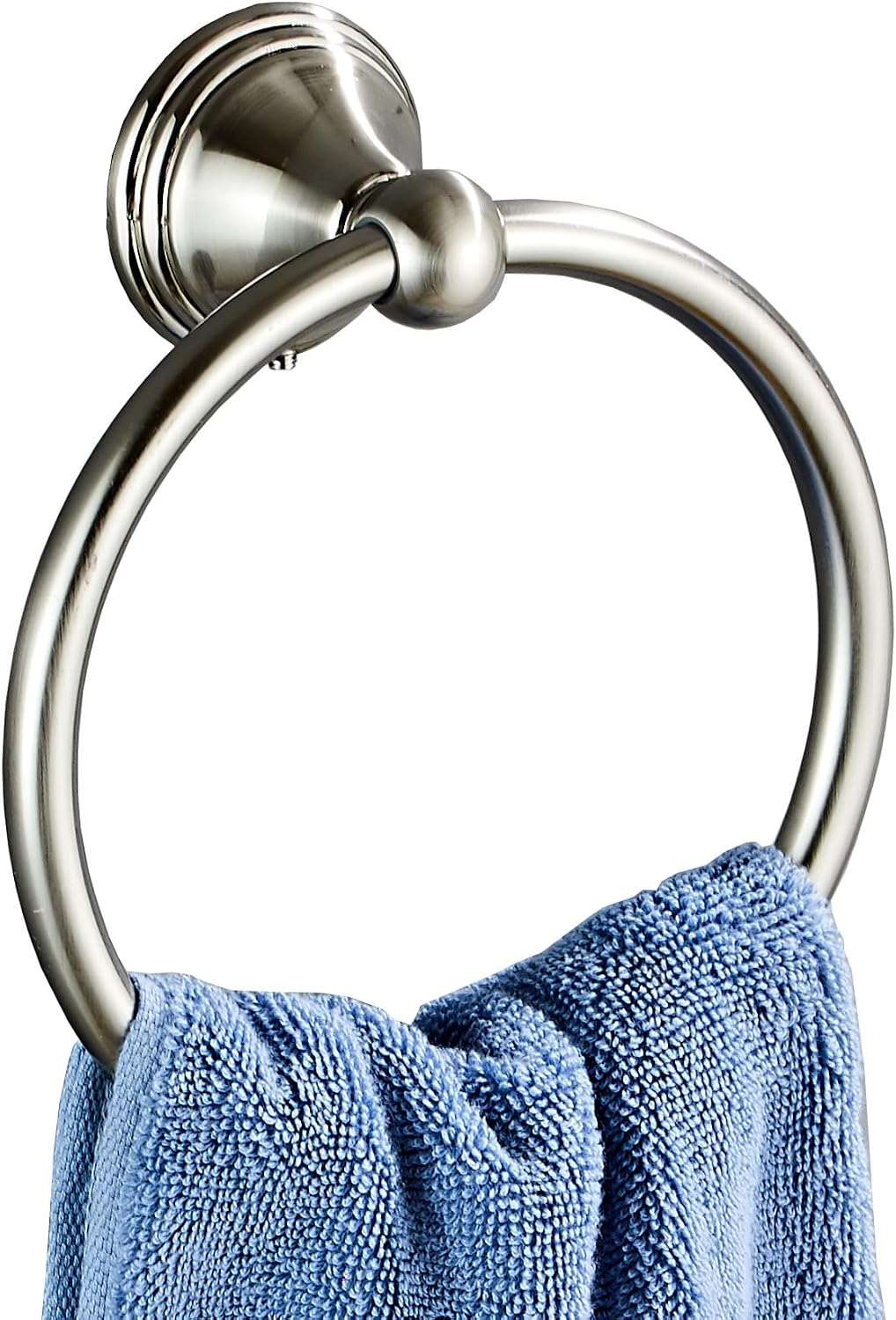 Anillo toalla níquel cepillado soporte pared baño