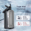 Botella agua acero inox triple pared vacío negro
