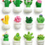 Imanes cactus 3D para nevera oficina cocina 12uds