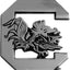 Emblema cromado NCAA para hombre