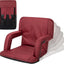 Asiento plegable reclinable estadio con respaldo y cojín
