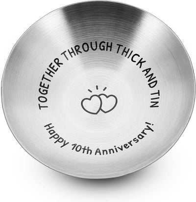 Lata regalo aniversario 10 años para ella y pareja