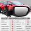 Espejo lateral pasajero Honda Civic 2016-21 plegable rojo
