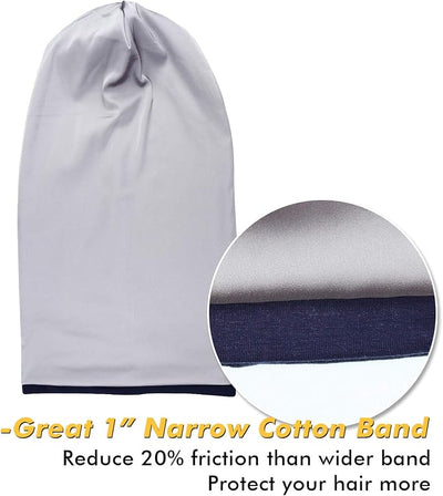 Gorro dormir forrado satén ajustable 3 tamaños