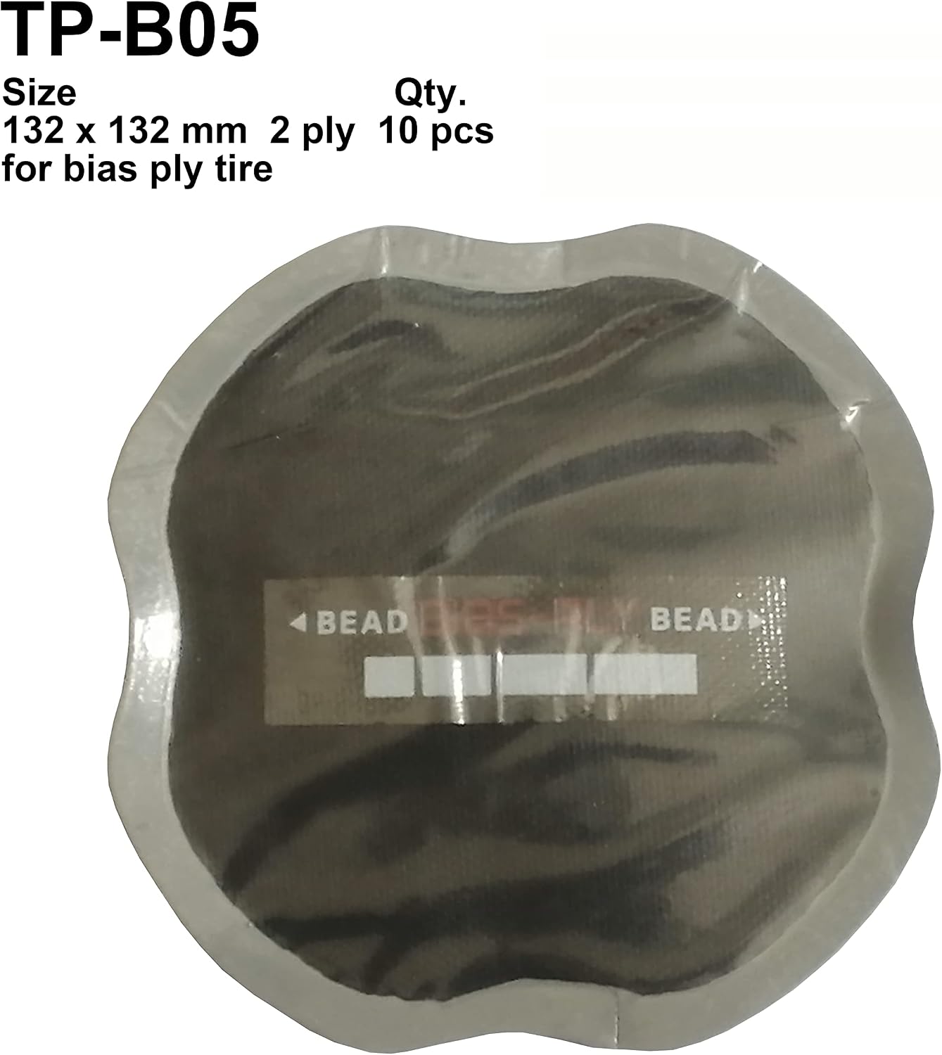 10 Pzas Parche Neumáticos 5.2x5.2pulg 2 Capas Resistente
