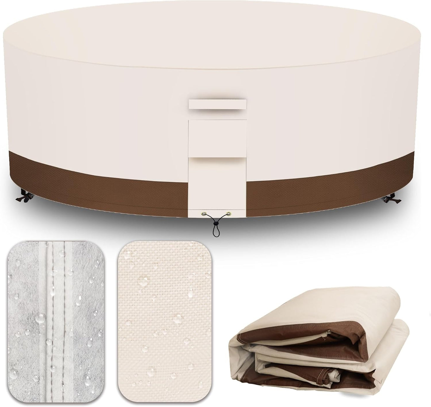 Fundas redondas para muebles exterior 600D impermeables