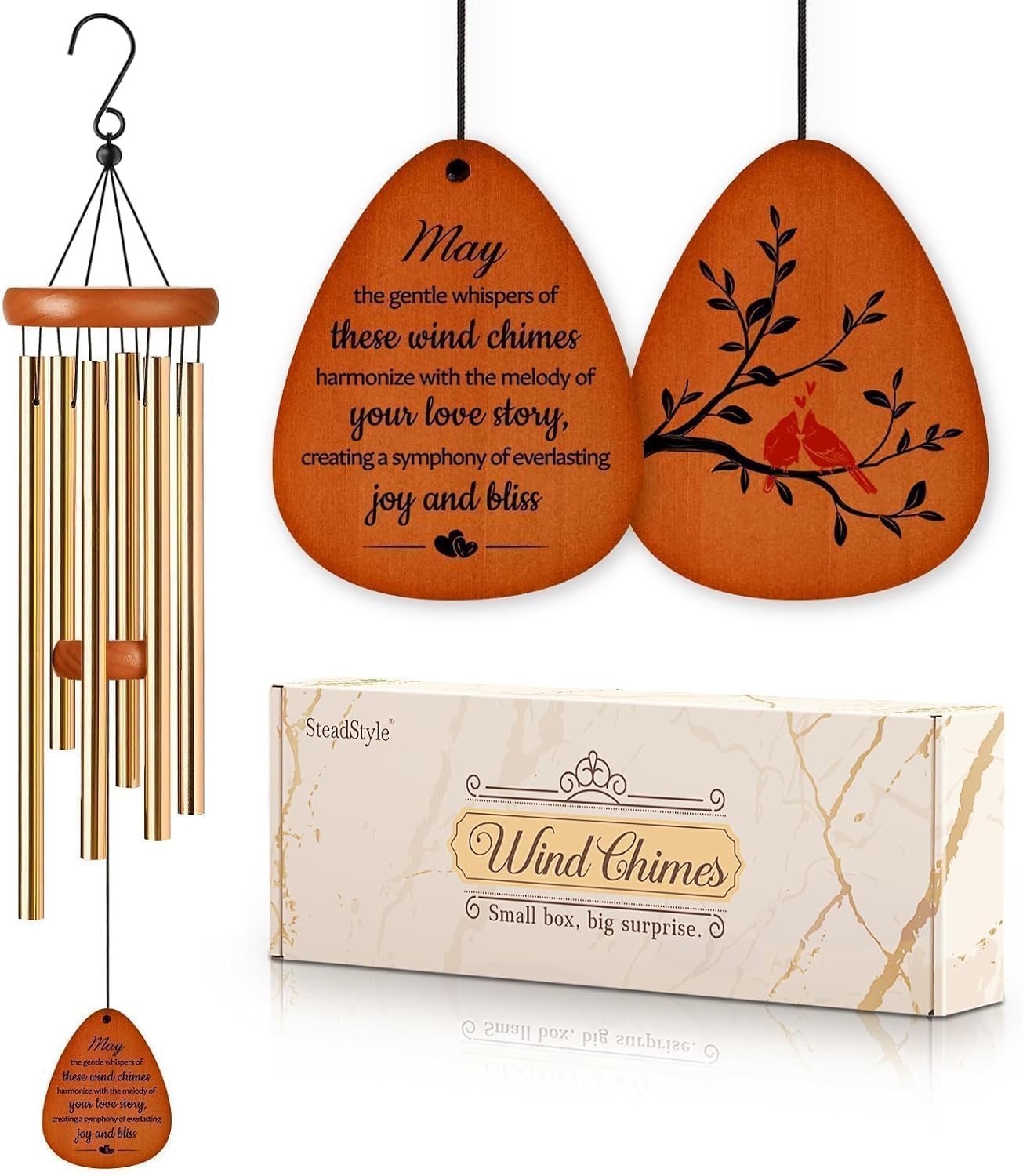 Decoraciones aniversario para parejas campanillas viento