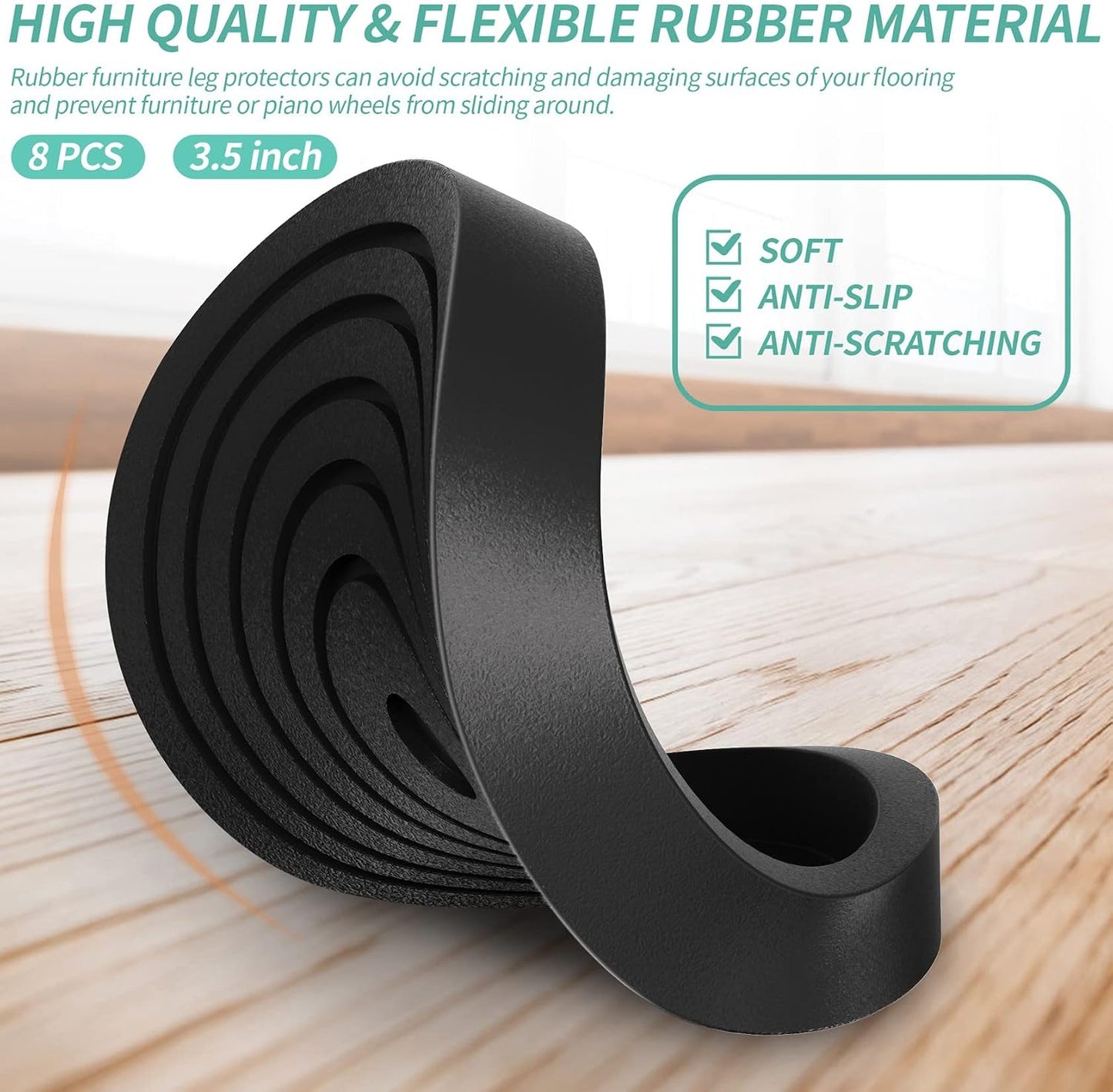 Almohadillas antideslizantes para muebles 3.5pulg