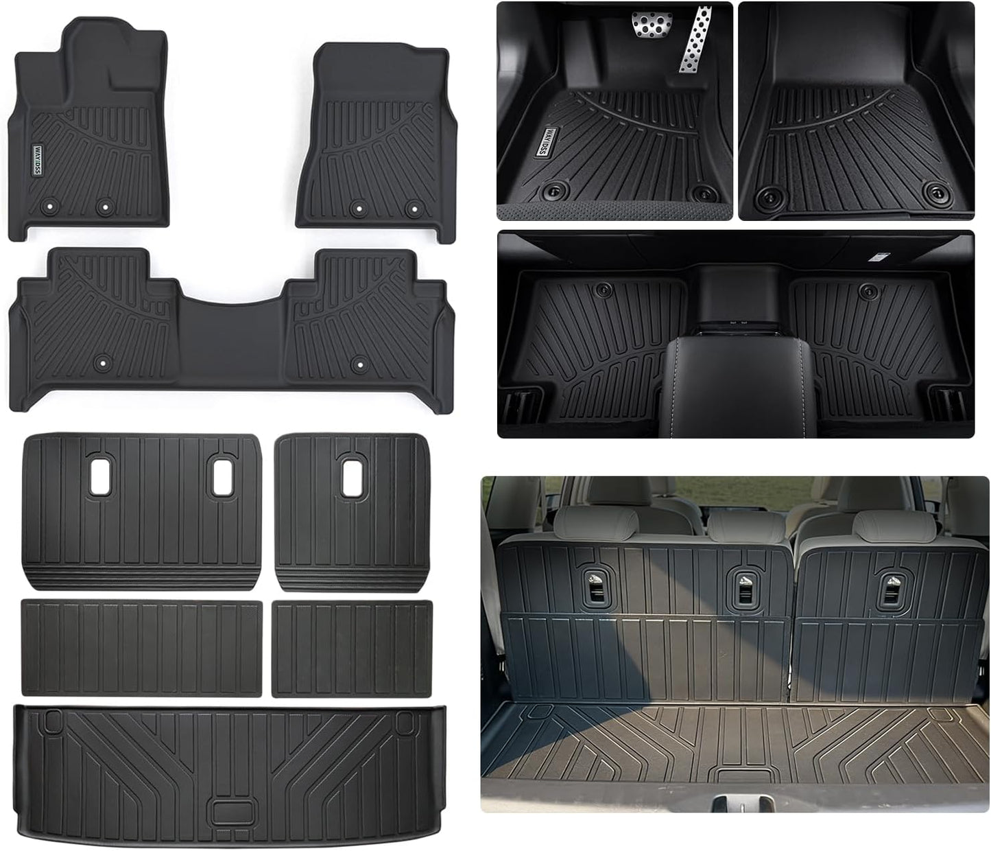Alfombrillas piso Nissan Armada 2025 Infiniti QX80 9 Pzas