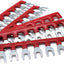 Tiras terminales bloque puente 8 posiciones conector alambre 400V 10A pack 10