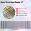 Hojas sierra espiral 5pulg corte madera 12uds