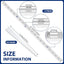 2 Sistema estantería vertical doble riel 47.5" 10 soportes