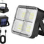 Luz camping magnética recargable 2en1 con soporte